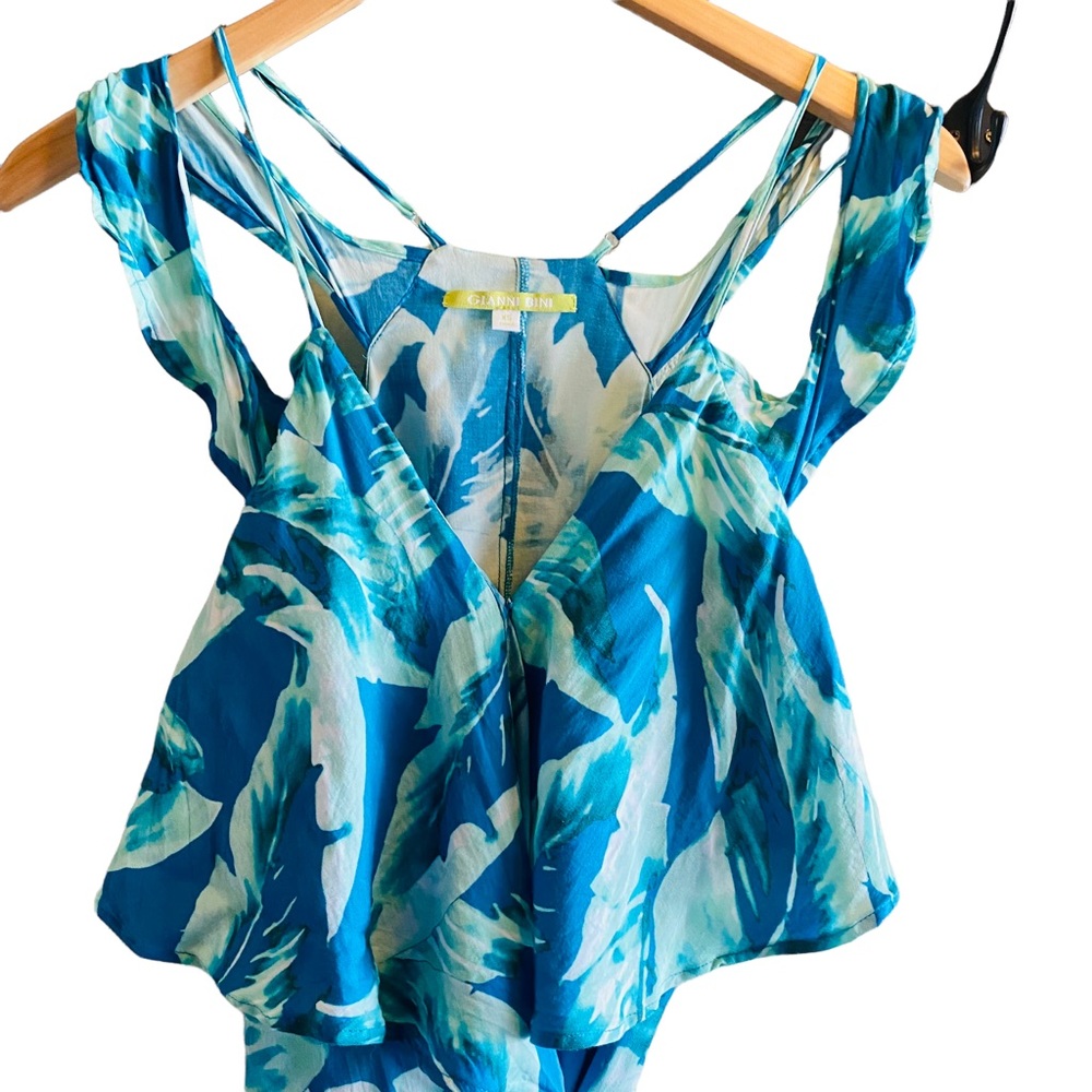 ⭐️ Gianni Bini Amy Palm Print Wrap Dress - Picture 5 of 7